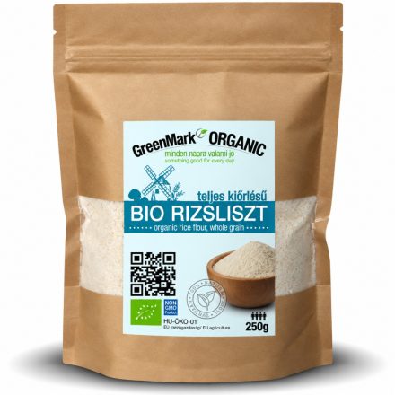 Bio Rizsliszt teljes kiőrlésű 250 g GreenMark