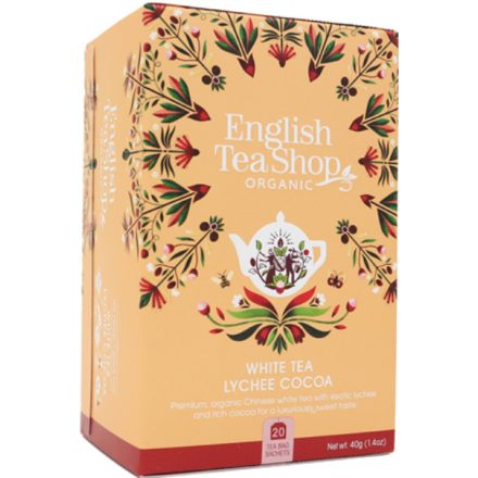 Bio Fehér tea Licsivel és Kakaóbabbal ETS