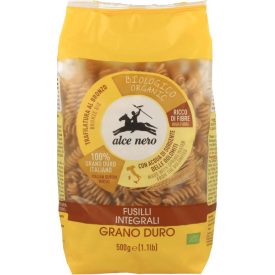  Bio Teljes kiőrlésű Fusilli (csavart orsó) 500 g Alce Nero 