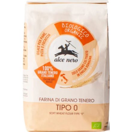 Bio olasz "0" pizza liszt 1 kg Alce Nero 