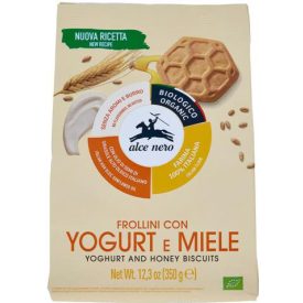 Bio Joghurtos és mézes keksz 350 g Alce Nero 