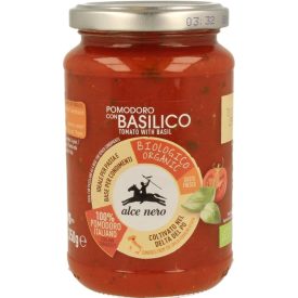 Bio Paradicsomszósz bazsalikommal 350 g Alce Nero 