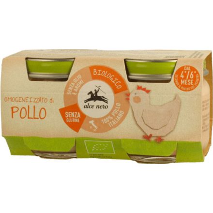 Bio Csirkepástétom babáknak 2x80 g Alce Nero