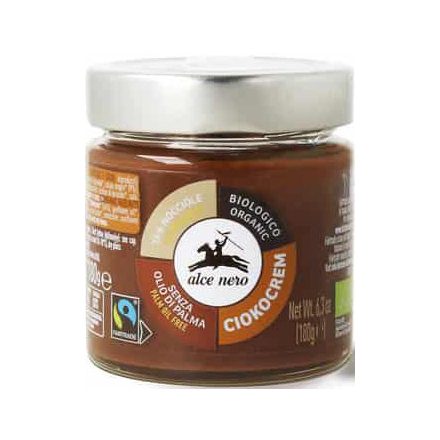 Bio Mogyoró-Csokikrém 180 g Alce Nero 