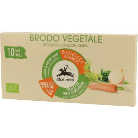 Bio Zöldségleves kocka 100 g Alce Nero