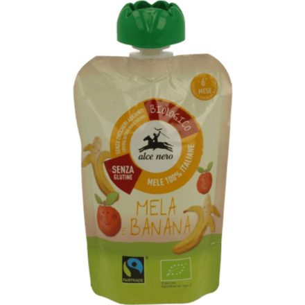 Bio Alma-Banánpüré tasakos 100 g Alce Nero