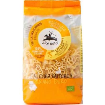 Bio Durum állatfigurás tészta gyerekeknek 250 g Alce Nero 