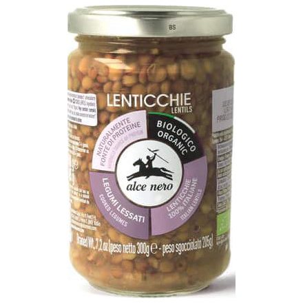 Bio Főtt lencse 300 g Alce Nero
