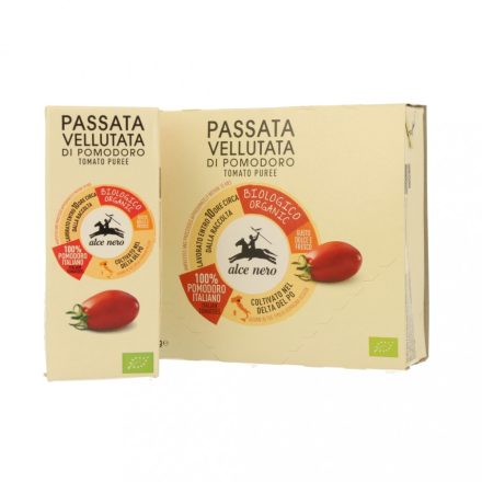 Bio paradicsompüré vellutata 3x200 g Alce Nero 