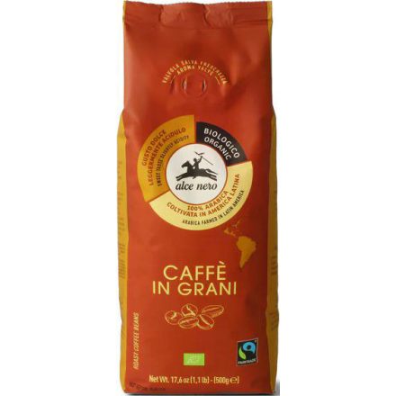 Bio 100% Arabica szemes kávé 500 g Alce Nero 