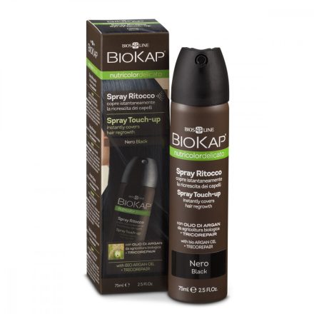 Hajtőszínező spray - fekete 75 ml Biokap Nutricolor 