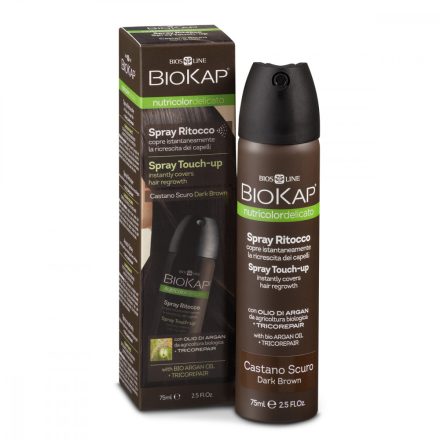 Hajtőszínező spray - sötétbarna 75 ml Biokap Nutricolor 