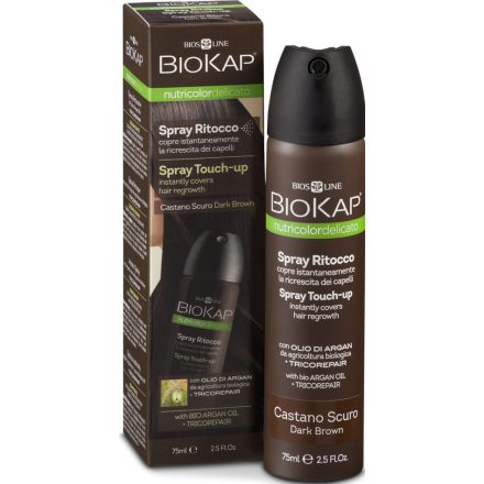 Hajtőszínező spray - sötétbarna 75 ml Biokap Nutricolor 