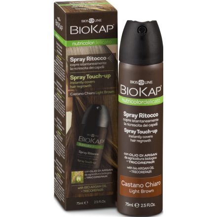 Hajtőszínező spray - világosbarna 75 ml Biokap Nutricolor 