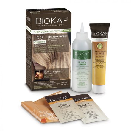 Tartós hajfesték Nr 9.3 Extra Light Blond 135 ml Biokap Nutricolor Rapid 