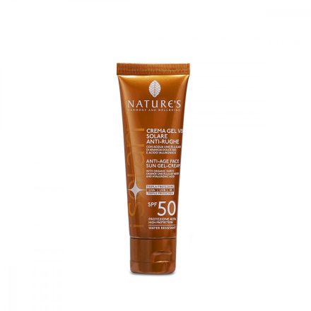 Anti-aging napvédő gélkrém arcra SPF50 50 ml Nature's