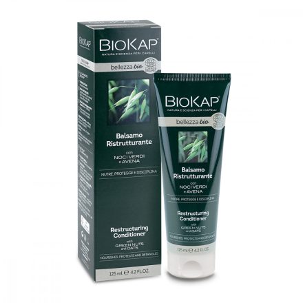 Bellezza bio Helyreállító hajkondicionáló zöld dióval és zabbal 125 ml Biokap