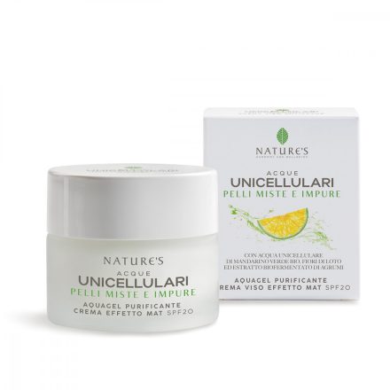 Unicellulari Tisztító hatású gélkrém SPF20 50 ml Nature's