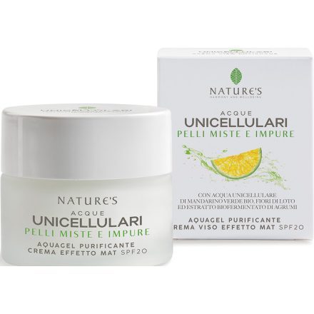 Unicellulari Tisztító hatású gélkrém SPF20 50 ml Nature's