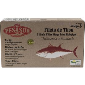 Tonhalfilé BIO extra szűz olívaolajban 120 g Pesasur 