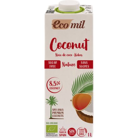 Bio Kókuszital hozzáadott édesitőszer nélkül 1 l EcoMil