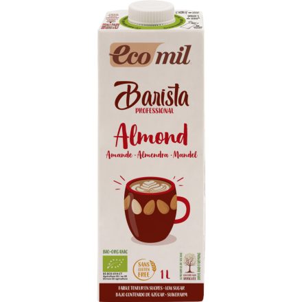 Bio Barista mandulatej csökkentett cukortartalommal 1 l EcoMil
