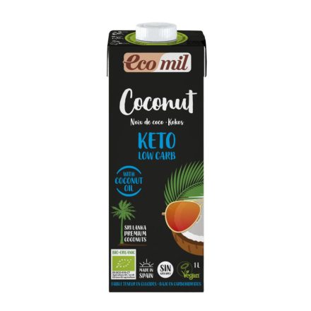 Bio Keto Kókuszital cukormentes 1 l Ecomil