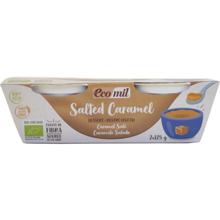 Bio Desszert Sós karamell 2x125 g Ecomil
