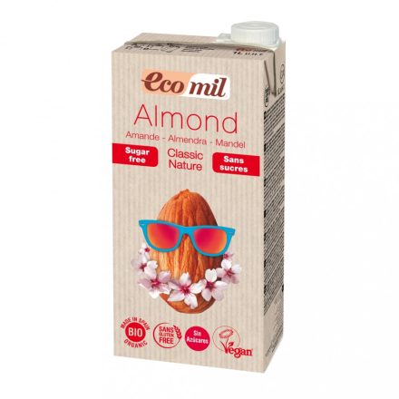 Bio Mandulaital hozzáadott édesítőszer nélkül 1 l EcoMil
