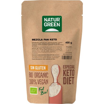 Bio Keto Kenyéralap mix 400 g NaturGreen 