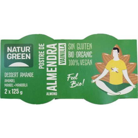 Bio Mandula-Vanília desszert 2x125 g NaturGreen