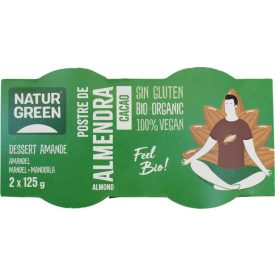 Bio Mandula-Csokoládé desszert 2x125 g NaturGreen