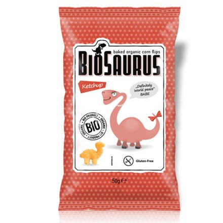 Bio Kukoricás snack, ketchupos "BioSaurus Babe" 50 g Biopont
