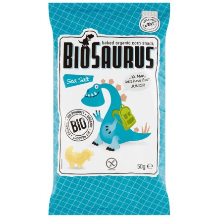 Bio Kukorica snack tengeri sós "BioSaurus Junior" 50 g Biopont