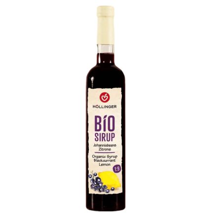 Bio Feketeribizli-citrom szörp 500 ml Höllinger