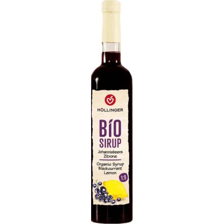 Bio Feketeribizli-citrom szörp 500 ml Höllinger